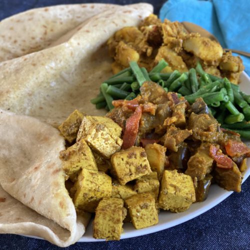 Vega Roti maaltijd