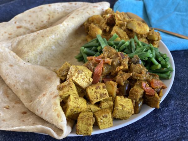 Vega Roti maaltijd